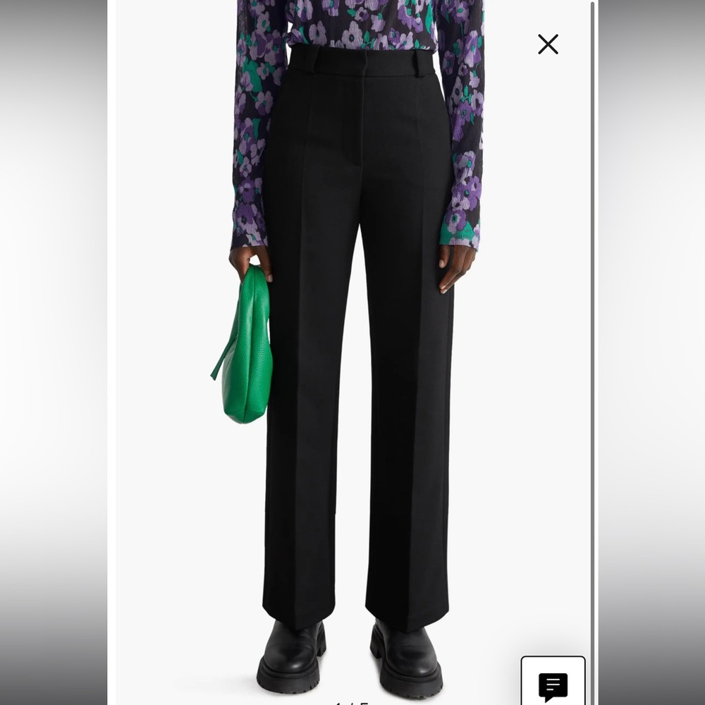 & Other Stories Pressed Crease Wide Leg Pants